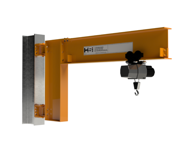 Cantilever Jib Crane Wall/Column Mounted - 1/4 Ton (500 lbs)