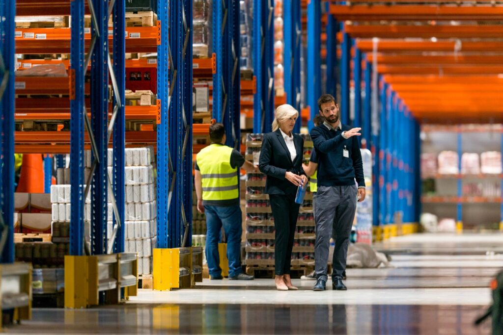 People in the warehouse