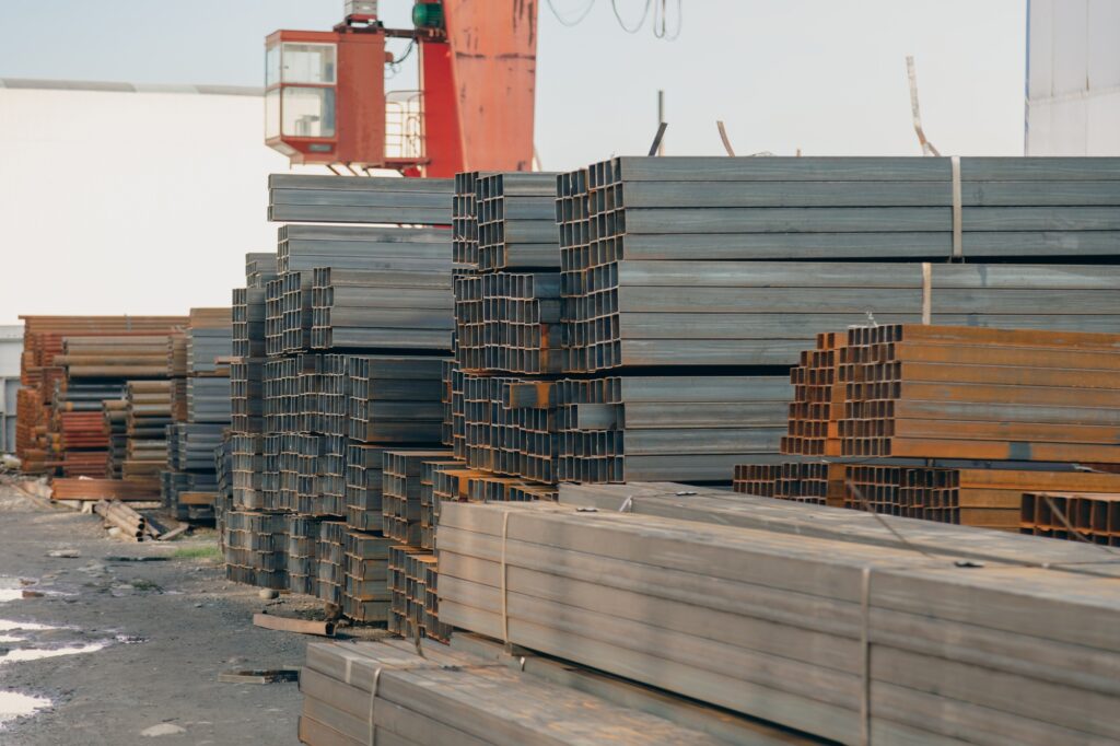 Stainless steel rectangular bars of metal