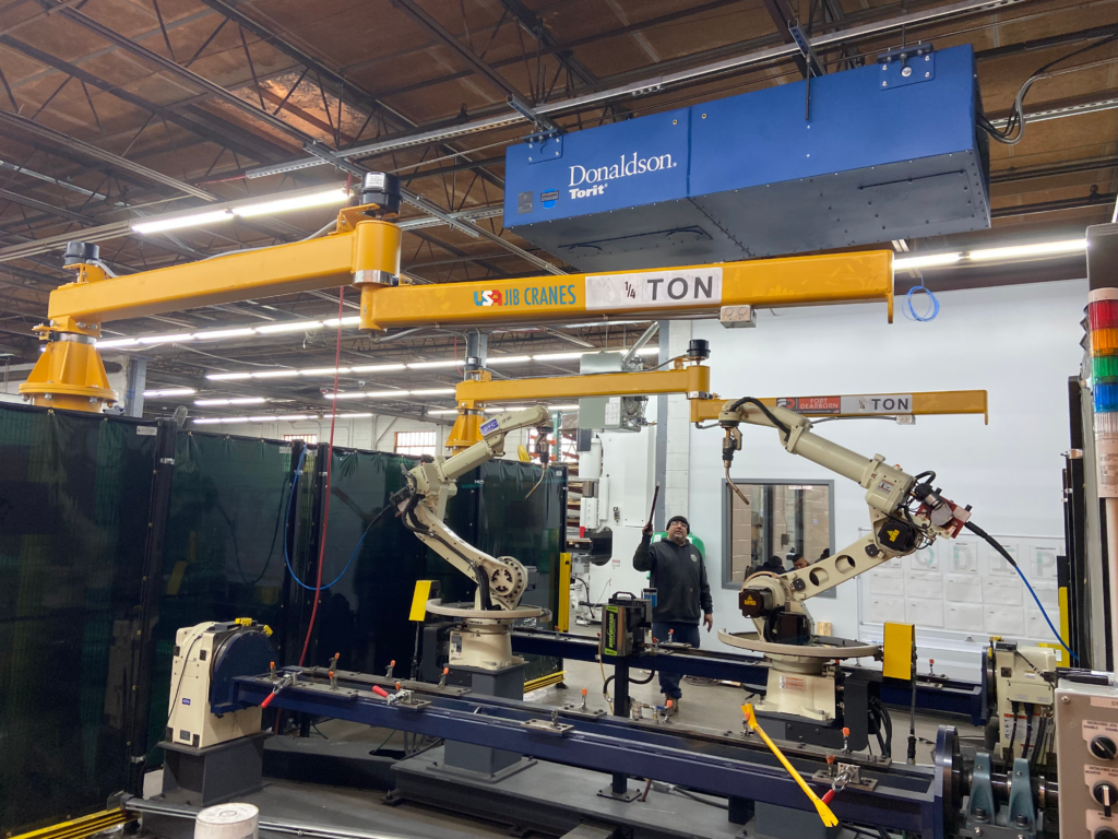 articulating jib cranes