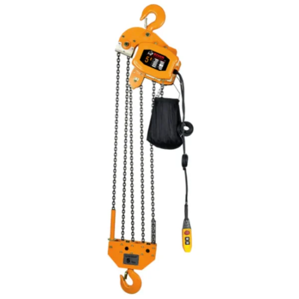 Electric Chain Hoist - Bison 5 Ton Single Phase Hoist - 4.2 ft/min
