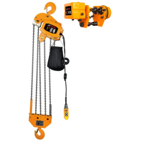 Electric Chain Hoist - Bison 5 Ton Single Phase Hoist - 4.2 ft/min - Image 2