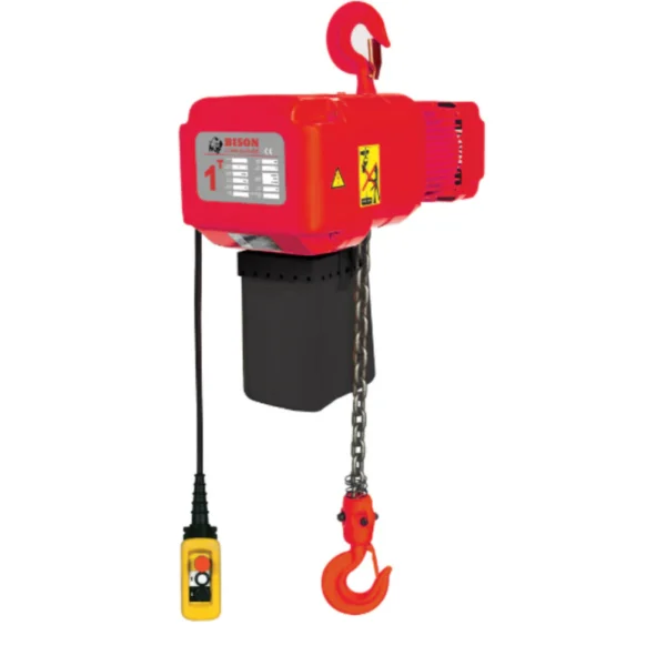 Electric Chain Hoist - Bison 1 Ton Three Phase Hoist - 26.9 ft/min