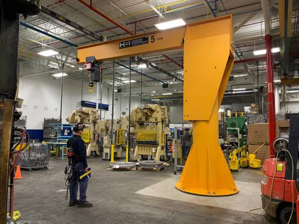 Heavy Duty Freestanding Jib Crane - 1-1/2 Ton (3,000 lbs) - Image 2
